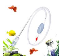 Aspirateur pour Aquarium À Fond De Gravier | Système De Changement d'eau par Siphon Transparent,Accessoires de Nettoyage pour Débutants - Poisson Rouge, Crevette, Guppy, Tortue, Bassin
