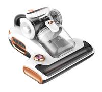 Aspirateur pour matelas JIGOO T600 blanc, fiche EU, design double réservoir, élimination des acariens à 99,99 %, avec système anti-acariens aromatique
