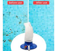 Aspirateur Pour Piscine, Étang, Fontaine, Spa, Jardin, Outils De Nettoyage Flottants, Tête D'aspiration Avec Sac En Maille, Prise Ue