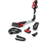Bosch BBS711ANM aspirateur balai et balai électrique Batterie Sec Sans sac 0,3 L Noir, Rouge, Acier inoxydable