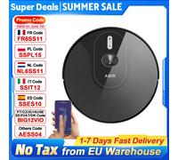 Aspirateur robot ABIR X6PRO avec système oculaire intelligent, aspiration 6000pa, mur virtuel logiciel, nettoyage de zone, désinfection par nettoyage humide, mémoire de carte, compatible avec Alexa, n