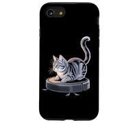 Aspirateur Robot avec Chat I Chaton Aspirateur Robot Coque pour iPhone SE (2020) / 7/8
