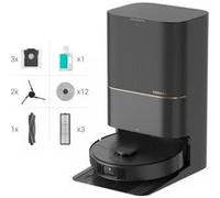 Aspirateur robot complet Dreame X40 Ultra avec fonction de lavage, puissance d'aspiration de 12 000 Pa Noir Black G
