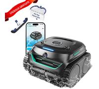Aspirateur robot de piscine sans fil WYBOT C2 Vision (nouveauté 2025), détection des débris avec caméra IA, nettoyage 8 en 1,avec tête de brosse et écumoire