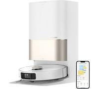 Aspirateur robot Dreame X40 Ultra complet avec fonction lavage, puissance d'aspiration de 12 000 Pa, blanc Blanc G