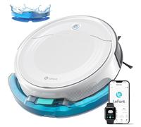 Aspirateur Robot et Serpillière LEFANT M310 Ultra 6000Pa, Navigation ToF avec Capteur PSD 190°, Autonomie 170 min, Compatible Application/Alexa, Idéal pour Poils d’Animaux et Sols Durs, Blanc