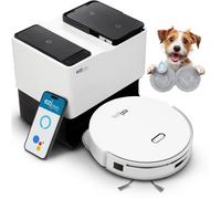 EZICLEAN Robot aspirateur-laveur All in One Z15 Pro connecté Base de vidage 10 000 Pa 1,5 L Blanc