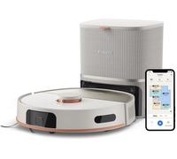 Philips Homerun Série 5000 - Robot aspirateur, Double serpillières rotatives, 10 000 Pa, Aspire & nettoie, Auto-vidange (S-Bag®), Navigation Laser, app Homerun, Beige Soie (XU5100/20)