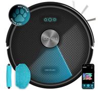 Cecotec Robot aspirateur et laveur Conga M70 navigation laser 20 000 Pa WiFi Noir