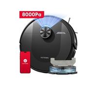 Aspirateur robot laveur D1O, 8000Pa, Navigation de LDS, 200 mins, Contrôle par App & Siri & Alexa & IFTTT, Silencieux, Détection d'Obstacles