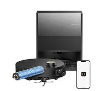 Aspirateur Robot Laveur dreame Aqua10 Roller Noir, 30 000 Pa et Brosse Démêlante, Protection de Rouleau, Vidage Automatique