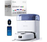 Aspirateur Robot Laveur - ECOVACS DEEBOT MINI - 9 000 Pa - ZeroTangle 2.0 - TrueMapping 2.0 - Séchage à 45 ℃ - Vidage Auto