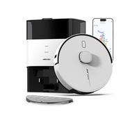 AIRROBO Aspirateur Robot Laveur (6000Pa, Autovidage 60j, 4H Autonomie, Contrôle par APP/Telecommande, Multi-étages Cartographie ) Idéal pour Grande Surface, L60+ Blanc G