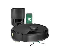 iRobot Roomba 105 Combo+AutoEmpty Dock - Robot Aspirateur Laveur 2en1 - Aspiration de 7KPa - Navigation LiDAR - Détection des Tapis - Zones de Nettoyage et d'Évitement - 4 Niveaux d'Aspiration - Noir