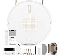 Aspirateur robot laveur SENCOR SRV 4150WH - Navigation gyroscopique - Aspiration 3000 Pa - Autonomie 130 min - Blanc