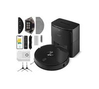 SENCOR SRV 9185BK Robot Aspirateur Laveur - Ultra-Puissant 3000Pa, Station de Vidage Automatique, Naviguation LiDAR, Silencieux, Idéal pour Poils d'animaux, Commande App et Alexa, Longue Autonomie