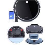 Aspirateur Robot WIFI programmable - Navigation par laser ¿ 300ML ¿ Noir compatible Alexa® et Google Home