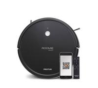 Aspirateur Robot PRIXTON Roomie Smart, Grande Puissance d'aspiration 1400Pa, WiFi et App Mobile, Nettoyage Intelligent, Noir