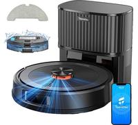 Aspirateur robot, puissance d'aspiration 4500Pa, navigation intelligente, fonction de vidage automatique, Teendow D10S MAX, EU
