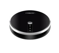 Aspirateur robot, puissance d'aspiration 6000Pa, contrôle par application WiFi, noir