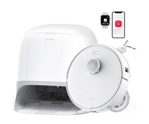 Aspirateur Robot Roborock Qrevo Curv 5a1 18 500 Pa Et Mop Rotatif