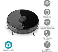 Aspirateur robot SmartLife | Navigation laser | Wi-Fi | Capacité du réservoir : 0,6 l | Chargement automatique | Autonomie maximale : 2 h | Noir | Android™ / iOS