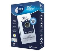 Electrolux E201S Sacs Aspirateur S-Bag Long Performance, Boite de 4 Sacs, 3,5 litres, Powerflow, Système de Fermeture Automatique hygiénique, Convient à de Nombreux Types d'aspirateurs