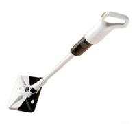 Aspirateur sans fil 2 en 1 à main avec tête flexible pour moquette et sol dur Blanc 82 cm