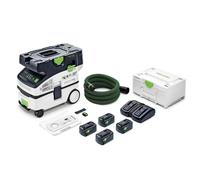 Aspirateur sans fil 36V (2x18V) CTLC MINI I-Plus CLEANTEC - FESTOOL - avec 4 batterie 18V 5.0 Ah - accessoires - Systainer - 577149