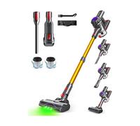 Aspirateur sans fil Aspirateur avec Brosse à Plancher Améliorée,35 Mins d'Autonomie avec Batterie Amovible Konsoefuly
