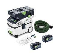 Aspirateur sans fil CTLC MIDI CLEANTEC I-Basic + 2 batteries 18V 5 Ah HP-ASI FESTOOL