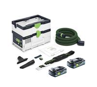 Aspirateur sans fil CTLC SYS BASIC + 2 batteries TBX 18V 4 Ah FESTOOL