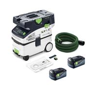 Aspirateur sans fil CTMC MIDI CLEANTEC I-Basic + 2 batteries 18V 5 Ah FESTOOL
