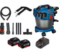 Aspirateur sans fil GAS 18V-10 L Bosch / 2x batterie 4,0 Ah + chargeur y compris kit d'accessoires 14 pièces