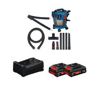 Aspirateur sans fil GAS 18V-10L + 2 Batteries EXPERT 4 Ah + 1 Chargeur GAL 12V/18V-80 BOSCH