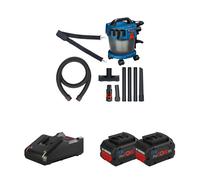 Aspirateur sans fil GAS 18V-10L + 2 batteries Procore 18V 5.5 Ah + 1 chargeur GAL 1880 CV BOSCH