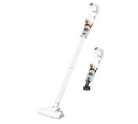 Aspirateur sans Fil léger et Silencieux - 60 Minutes - Ventouse puissante Rechargeable Aspirateur sans Fil avec Filtre HEPA - Aspirateur Vertical pour Poils d'animaux, Bois Dur et Tapis (Blanc)