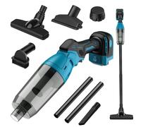 Aspirateur sans Fil pour Batterie Makita 18 V, 10000 Pa 5 en 1 Aspirateur Multifonction, Bac à Poussière de 0,6 l, Moteur sans Balais avec 4 Buses Différentes, pour Maison et Voiture (sans Batterie)