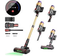 Aspirateur sans fil, puissance 550W, puissance d'aspiration 45KPA, bac à poussière 1,2L, jaune