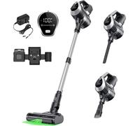 Aspirateur sans fil, puissance d'aspiration élevée, filtration multicyclonique, tête pivotante flexible, écran LED, MOOSOO YC1, EU