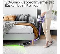 aspirateur sans fil puissant - 45Kpa - 550W - 60 Min Autonomie - Brosse anti-emmêlement - écran LED - Tube Pliable - Violet
