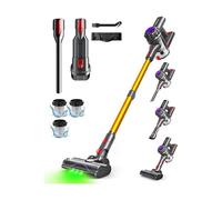 Aspirateur sans Fil Puissant avec Rechargeable Support Mural pour Sols Durs/Animaux/Voiture Konsoefuly® Bleu