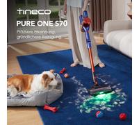 Aspirateur sans fil Tineco Pure ONE S70 200 AW LED 3DSense Pro, système de nettoyage, jusqu'à 95 min d'autonomie, filtre 6 étapes ZeroTangle-Be