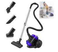 Aspirateur sans sac 1500 W | Aspirateur cyclonique sans sac avec kit d'embouts | Aspirateur traîneau puissant avec jeu de buses | Filtre HEPA, brosse turbo, bac à poussière 1,5 l