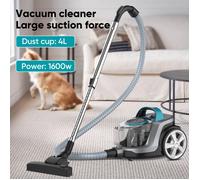 Aspirateur sans sac 1600w, puissant pour maison, collecteur de poussière de tapis horizontal, longueur du cordon 5 m-4 L