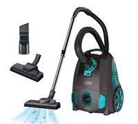 Aspirateur sans sac 22 kPa - 1800W/4L - Filtration haute performance - Silencieux - Cordon de 5 m-Une brosse à épousseter deux en