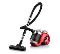 Aspirateur sans sac, Aspirateur traineau Compact, Silencieux, Performant avec filtre hygiénique lavable, Forte aspiration - Rouge