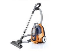 Aspirateur sans sac Heinner HVC-V750OR, 750 W, 2,2 l, Filtration cyclonique, Double filtre Hepa 13, Noir / Orange