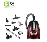 Aspirateur sans sac NILFISK Meteor Deluxe - Rouge - Filtre HEPA H13 - 2 L