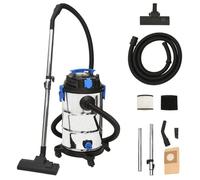 vidaXL Aspirateur sec et humide 1200 W 30 L Argenté